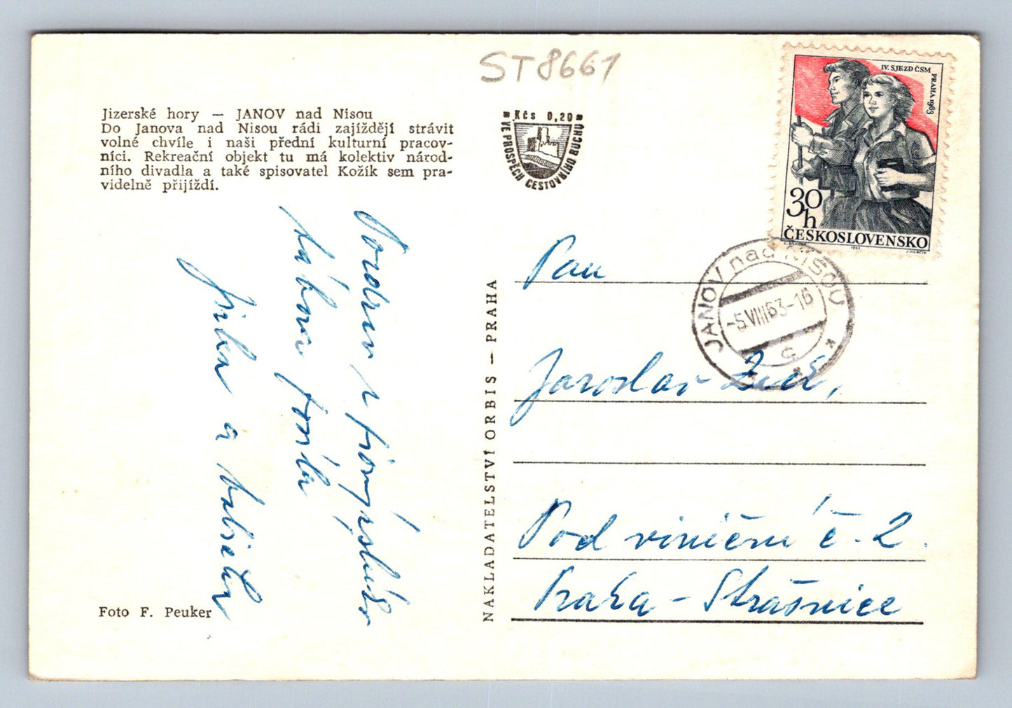 Pohlednice JIZERSKÉ HORY (ST8661)