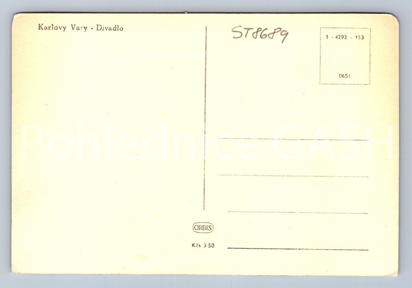 Pohlednice KARLOVY VARY - DIVADLO (ST8689)