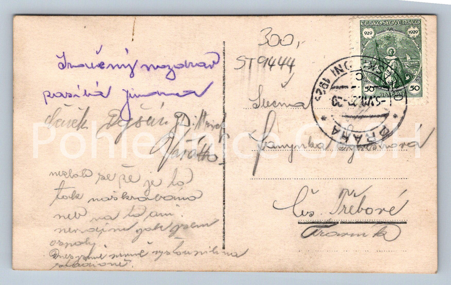 Pohlednice SVATOVÁCLAVSKÉ DNI ORELSTVA V PRAZE 1929 masaryk (ST9444)