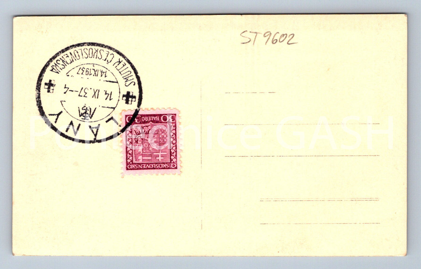 Pohlednice T.G. MASARYK (ST9602)