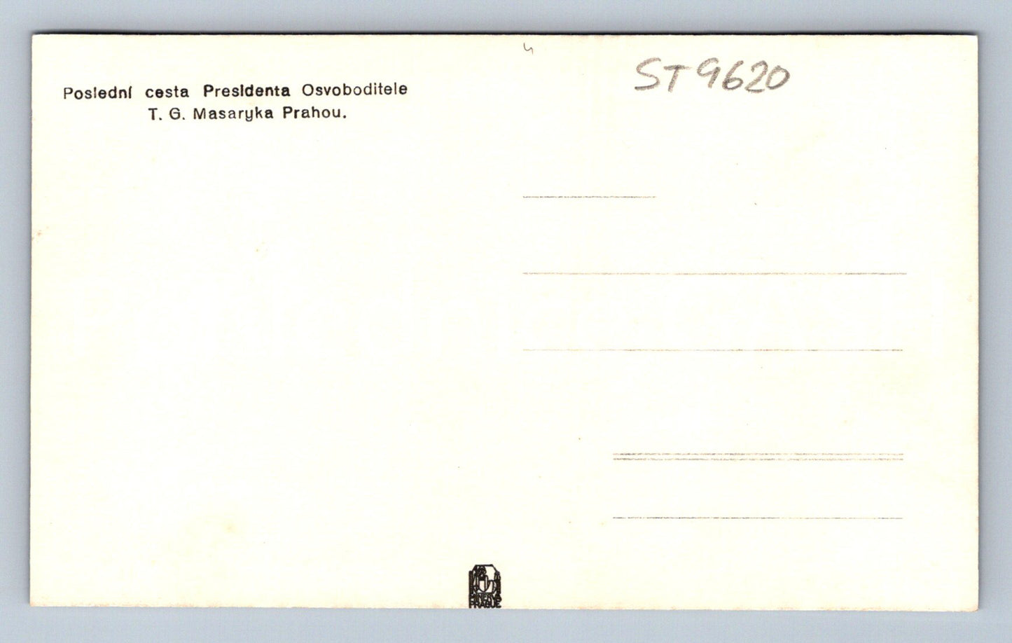 Pohlednice T.G. MASARYK - HROB (ST9620)
