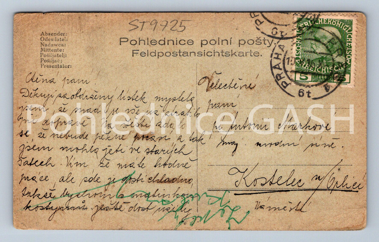 Pohlednice VE CHVÍLI ODDYCHU (ST9725)