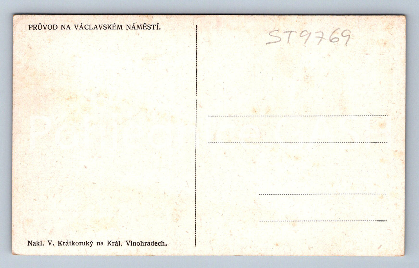 Pohlednice PRŮVOD NA VÁCLAVSKÉM NÁMĚSTÍ (ST9769)