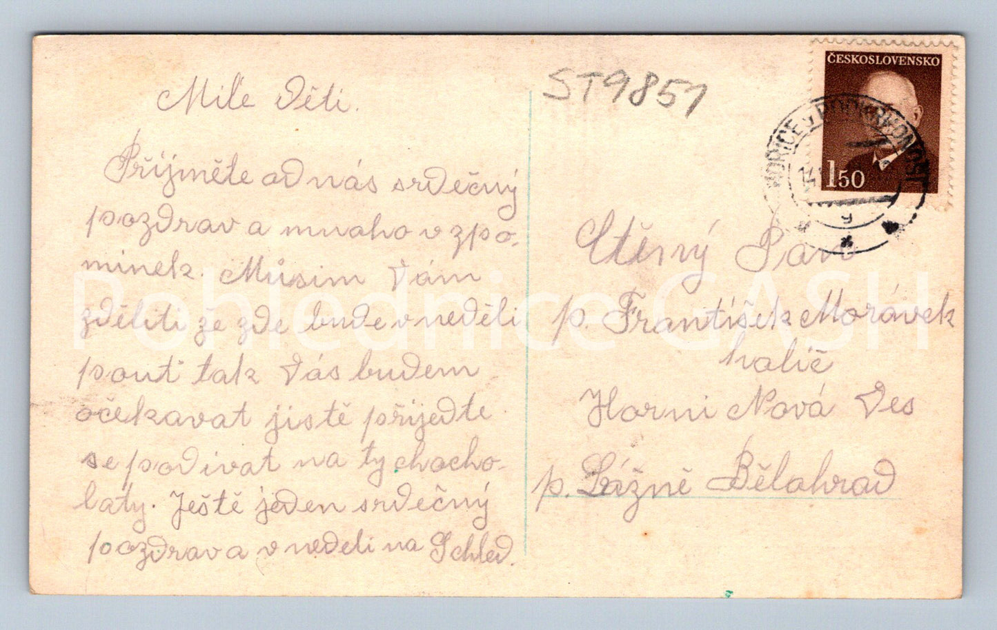 Pohlednice DÍTĚ (ST9851)