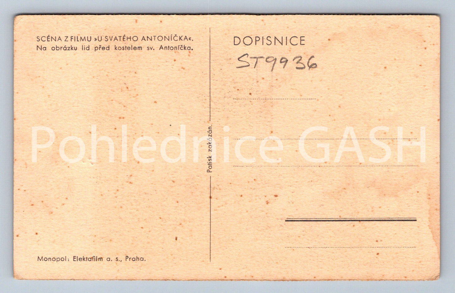 Postcard SCENE FROM THE MOVIE AT SAINT ANTON'S (ST9936)