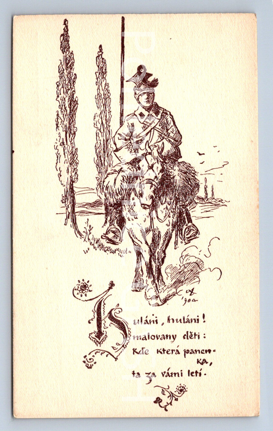 Pohlednice MIKOLÁŠ ALEŠ - NÁRODNÍ PÍSNĚ (ST9981)