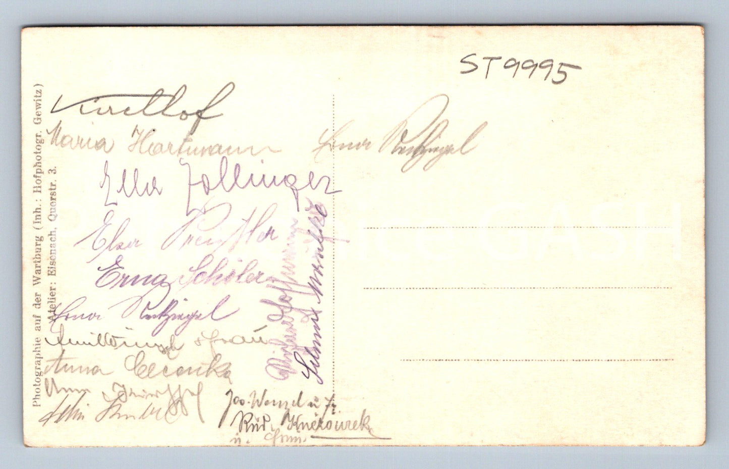 Pohlednice SCHROMÁŽDĚNÍ LIDU AUTOGRAMY PODPISY (ST9995)