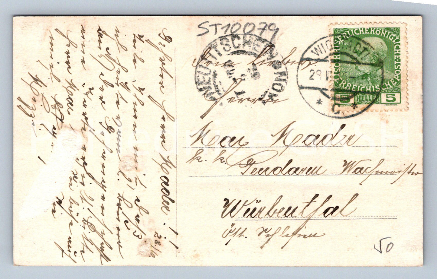 Postcard SOLDIER AND NURSE (ST10079)