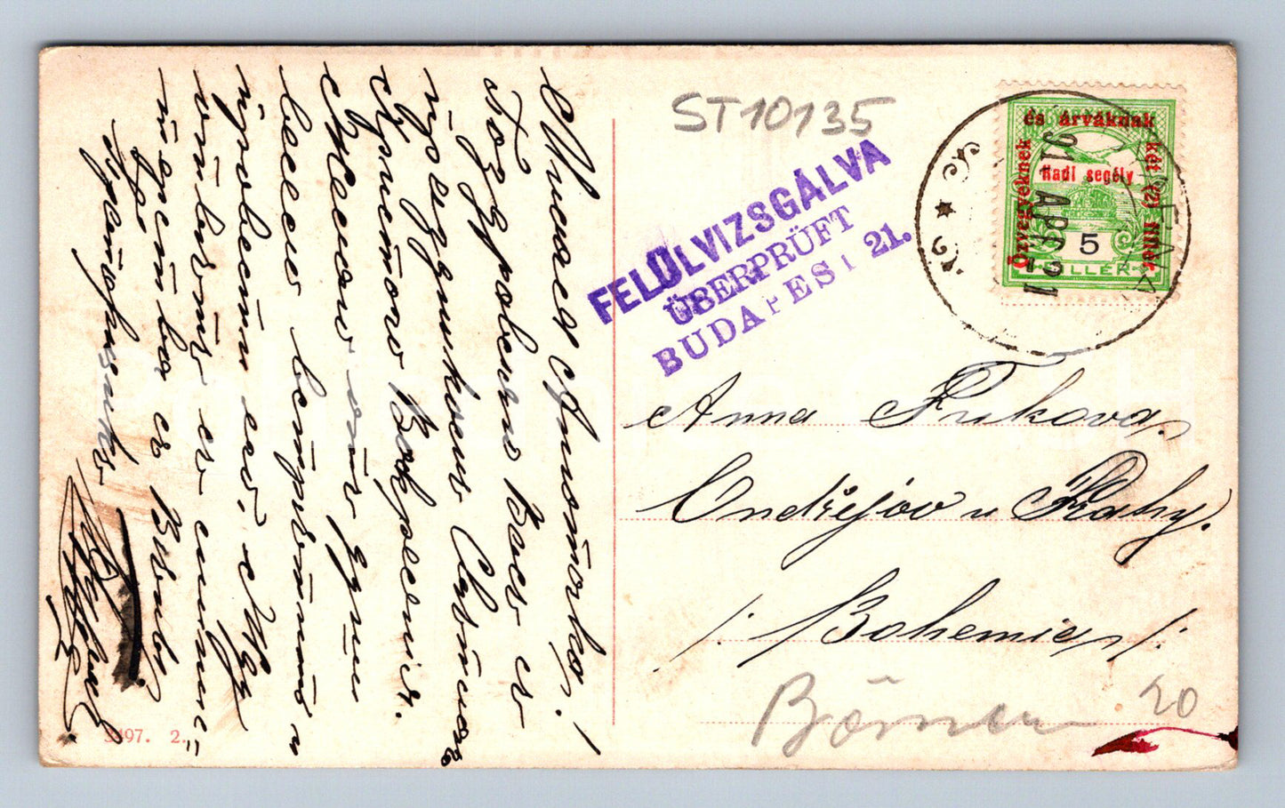 Pohlednice KELLEMES HHUSVÉTI ÜNNEPEKET (ST10135)