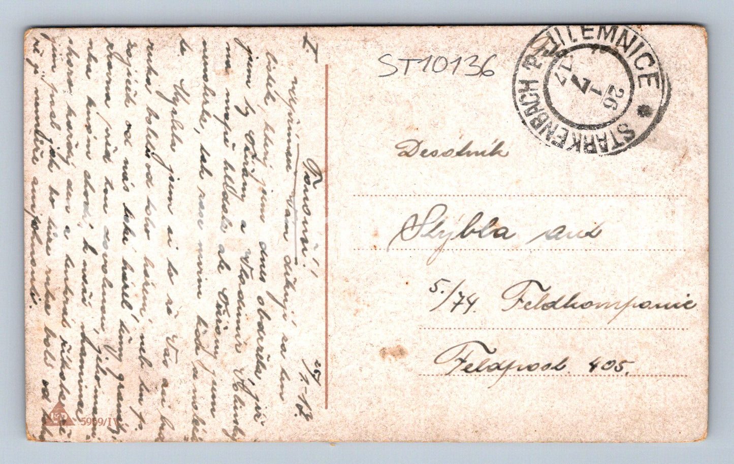 Pohlednice NAŠE VĚRNÉ MILOVÁNÍ (ST10136)