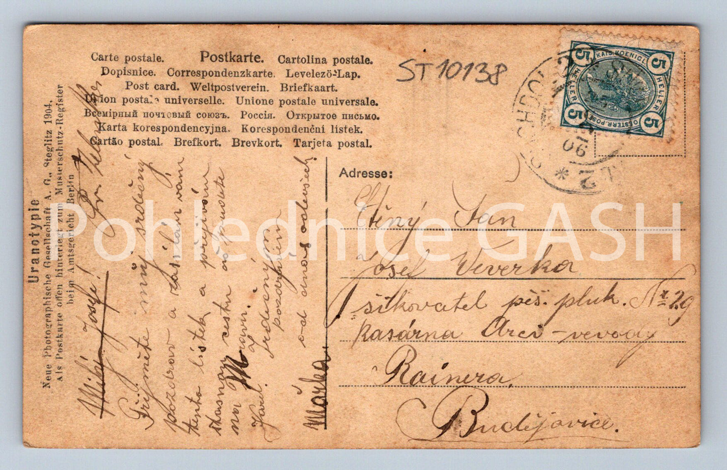 Pohlednice ŽENA (ST10138)