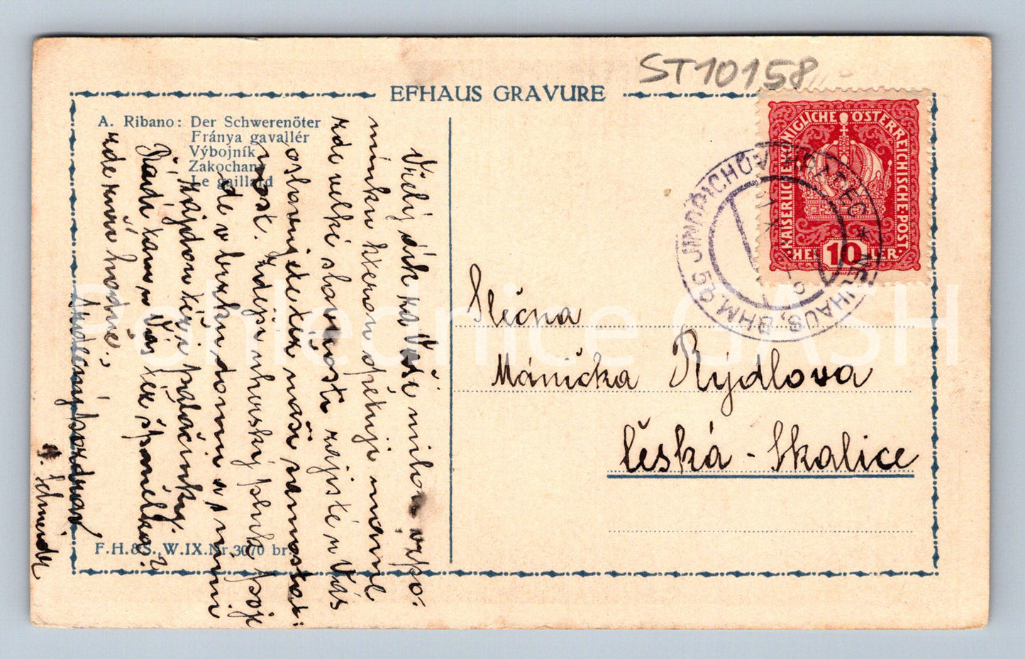 Pohlednice MUŽ SE ŽENOU (ST10158)