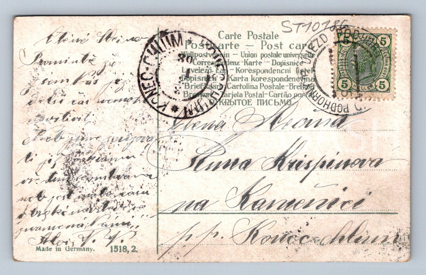 Pohlednice MUŽ SE ŽENOU (ST10186)