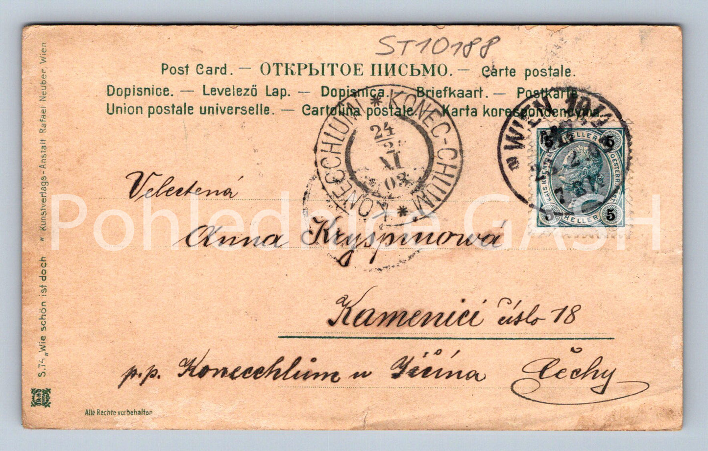 Pohlednice MUŽ SE ŽENOU (ST10188)