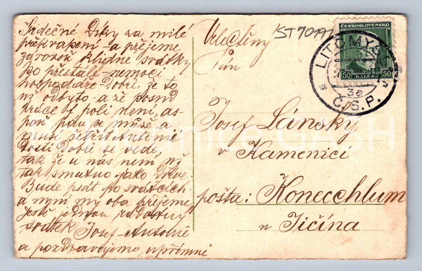 Pohlednice DÍTĚ S KVĚTY (ST10191)