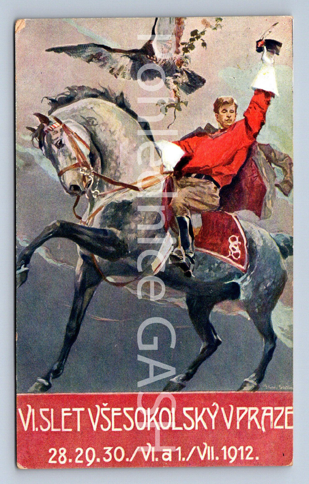 Pohlednice VI. SLET VŠESOKOLSKÝ V PRAZE 1912 (ST10213)