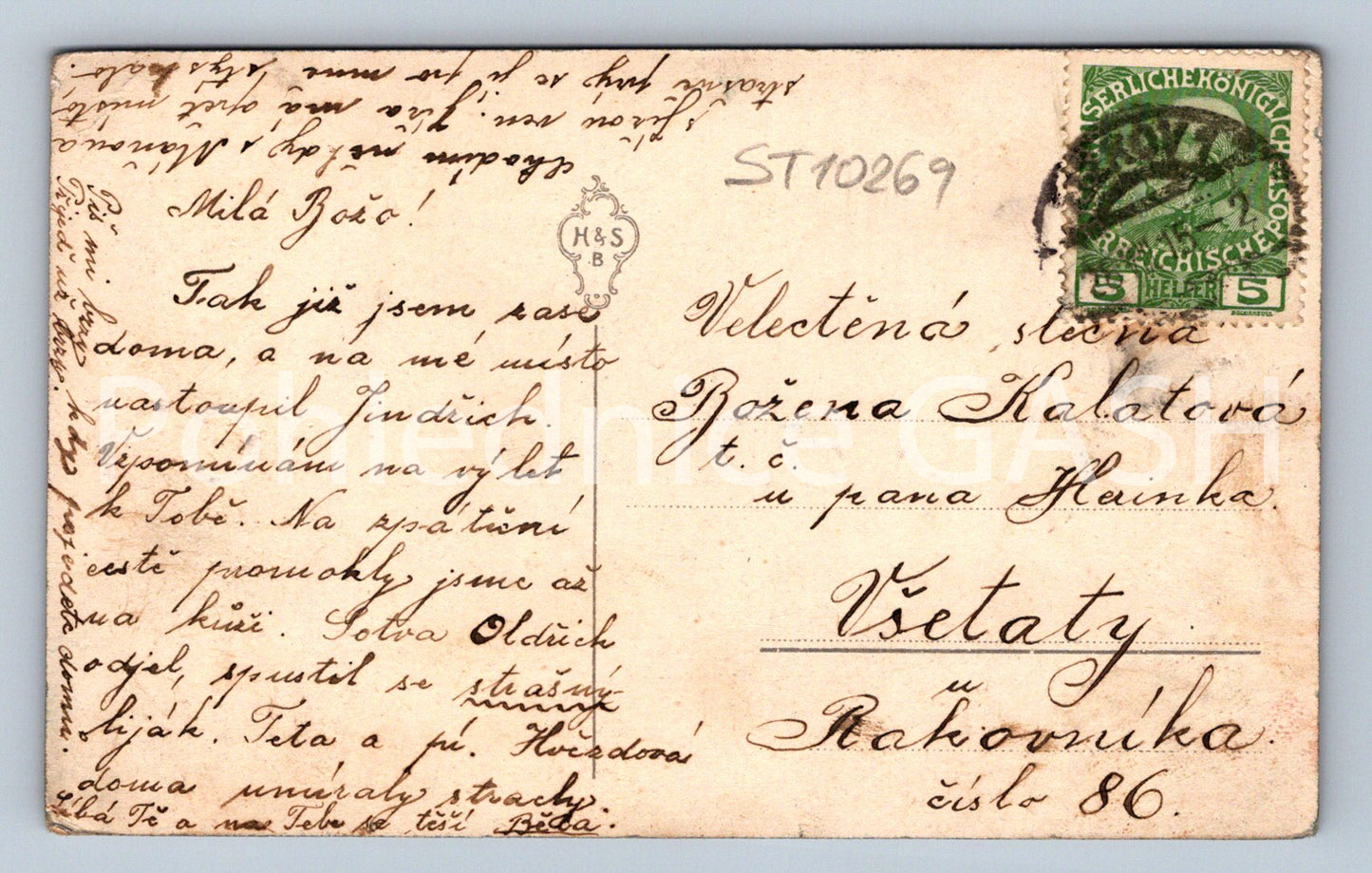 Pohlednice KVĚTINY (ST10269)