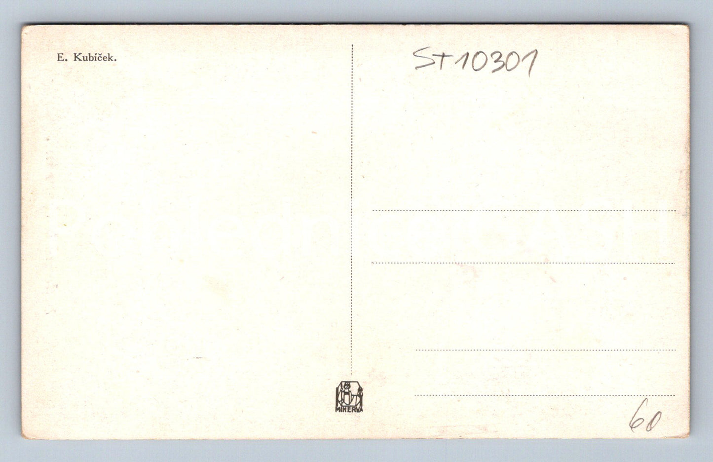 Postcard E. KUBÍČEK (ST10301)