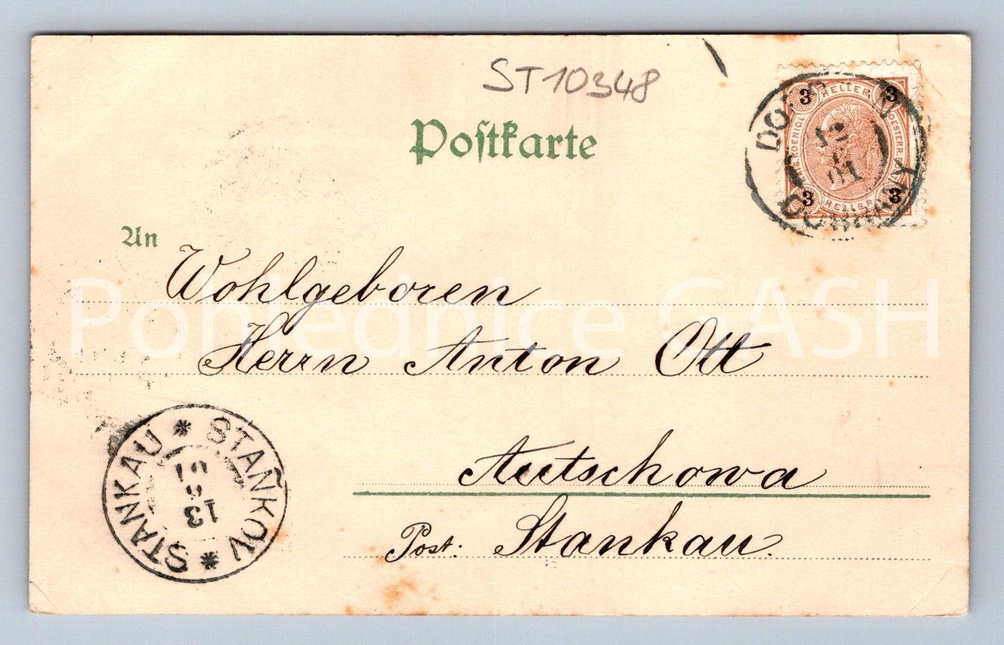 Postcard FLOWERS (ST10348)