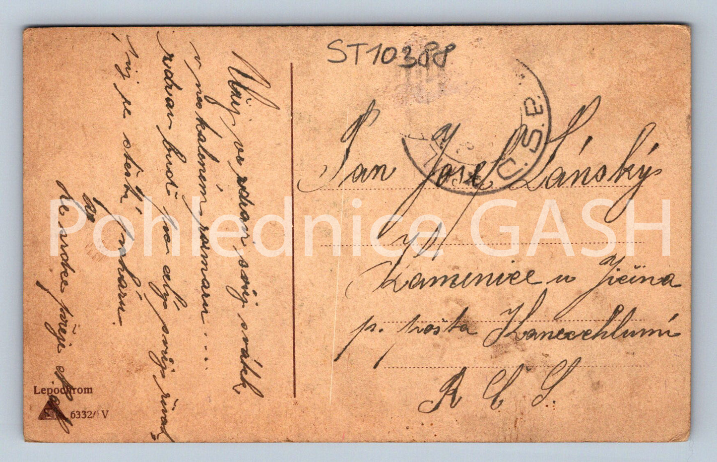 Pohlednice SRDEČNÉ PŘÁNÍ (ST10388)