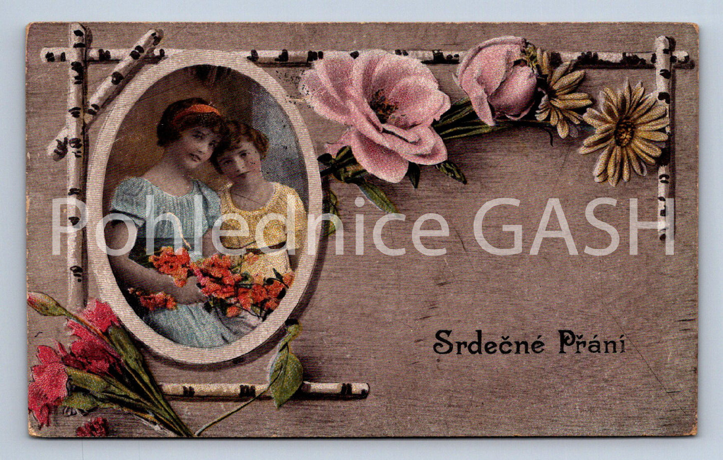 Pohlednice SRDEČNÉ PŘÁNÍ (ST10390)