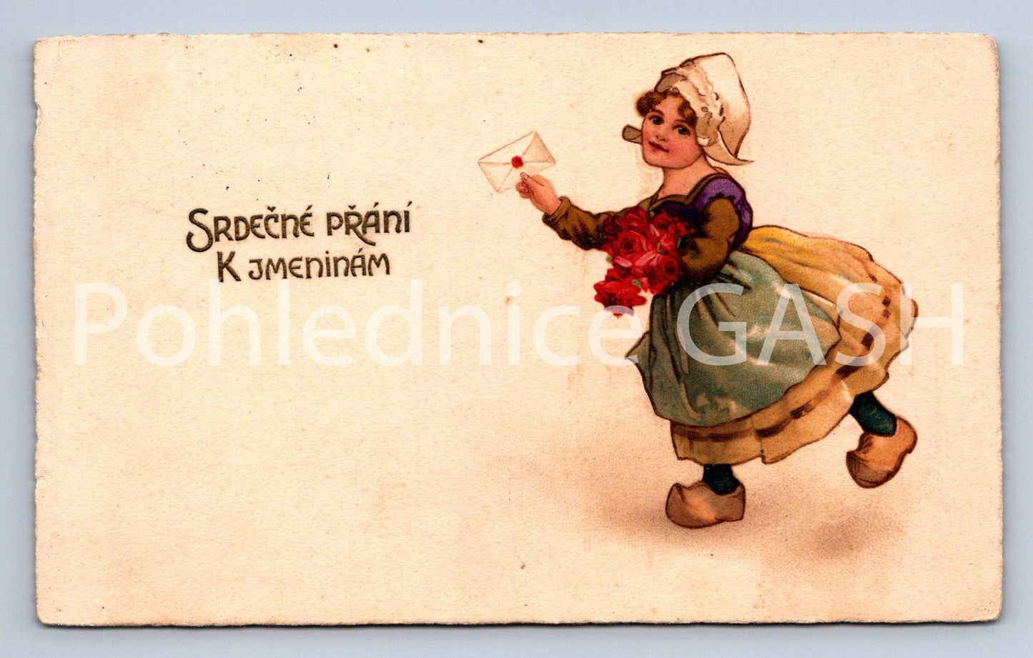 Pohlednice SRDEČNÉ PŘÁNÍ K JMENINÁM (ST10394)