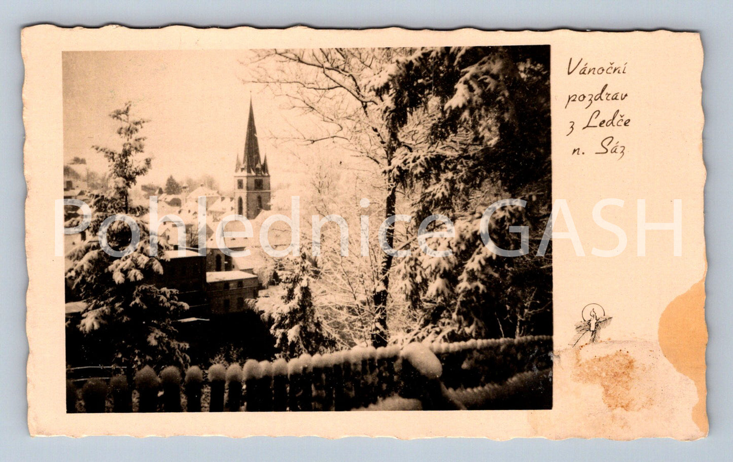 Pohlednice VÁNOČNÍ POZDRAV Z LEDČE NAD SÁZAVOU (ST10403)