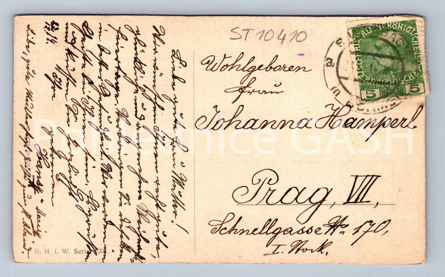 Pohlednice HERZLICHEN WEIHNACHTSGRUSS (ST10410)