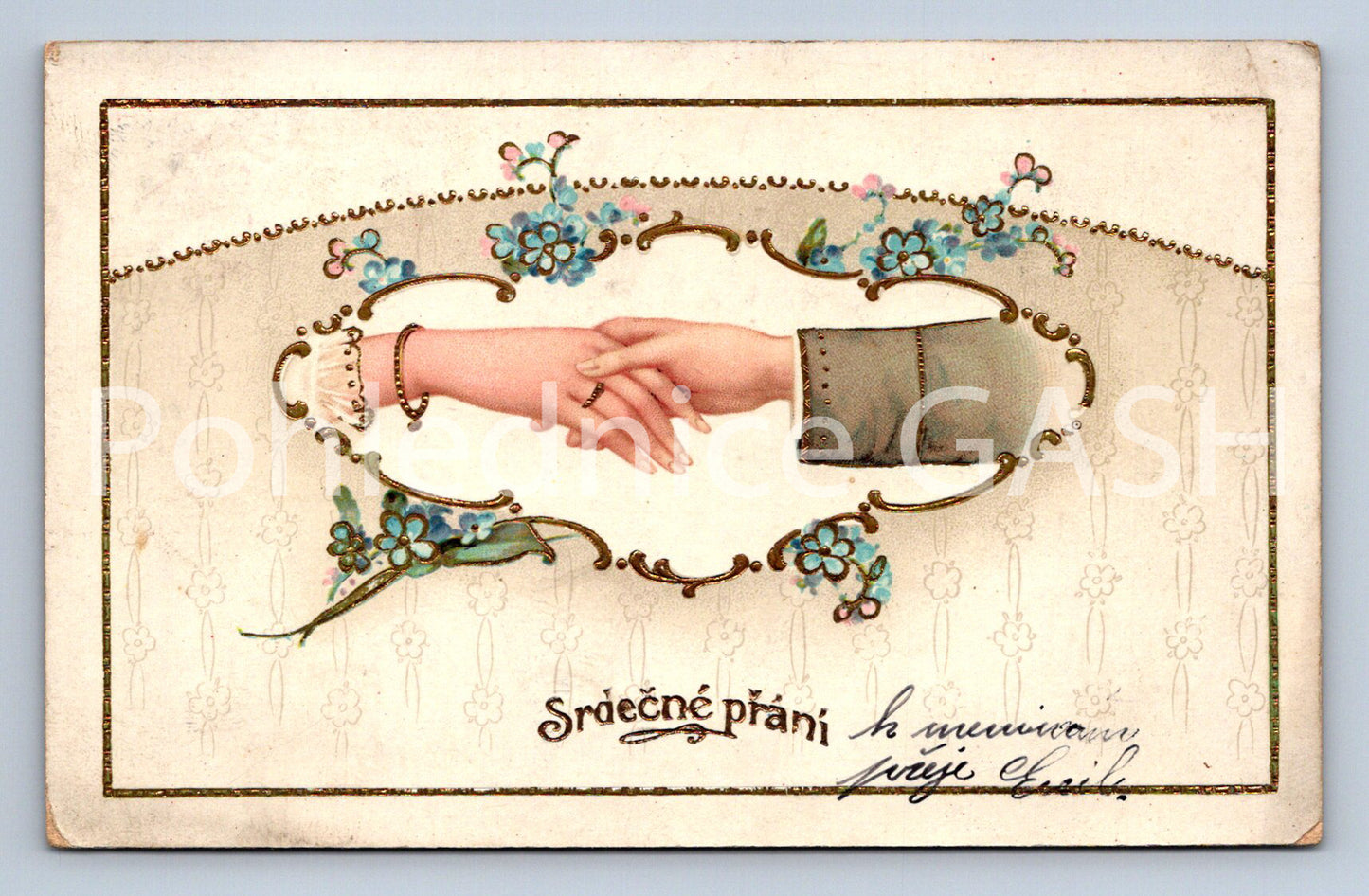 Pohlednice SRDEČNÉ PŘÁNÍ (ST10453)