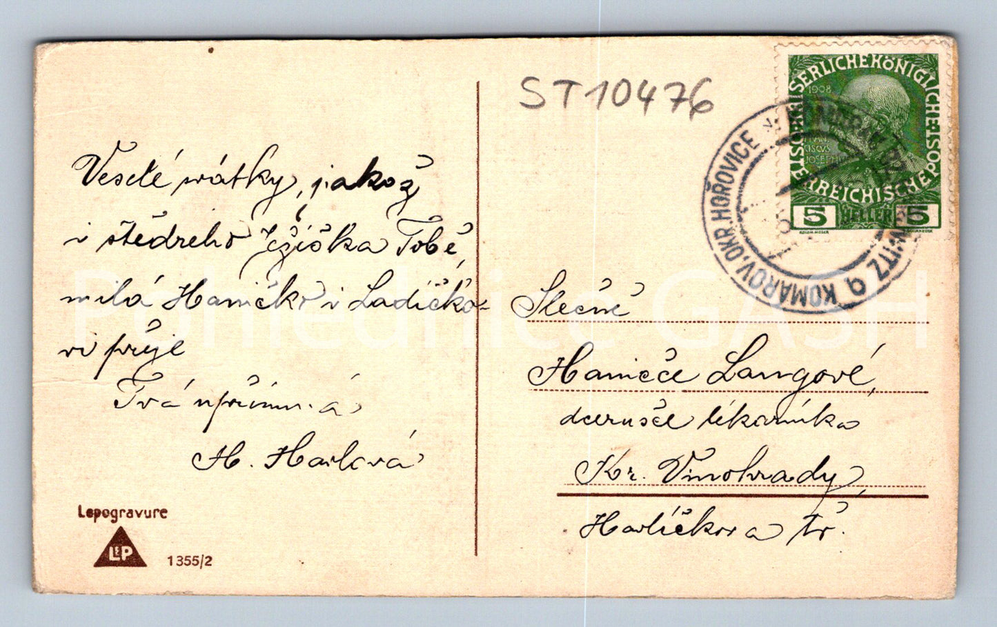 Pohlednice ŠŤASTNÉ VÁNOCE (ST10476)