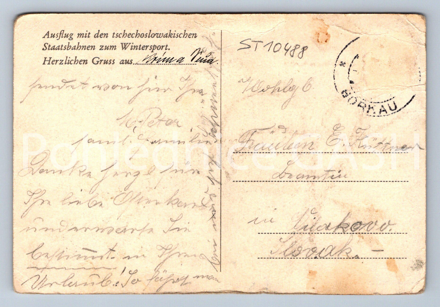 Pohlednice HERZLICHE GRUSS (ST10488)
