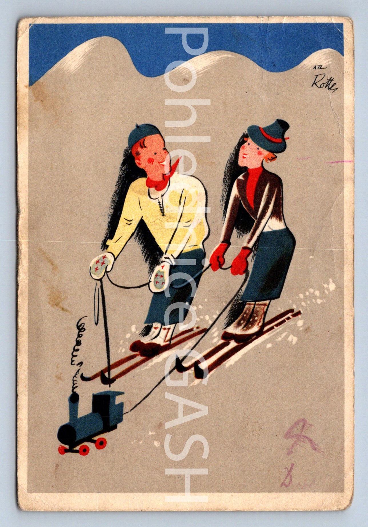 Pohlednice HERZLICHE GRUSS (ST10488)