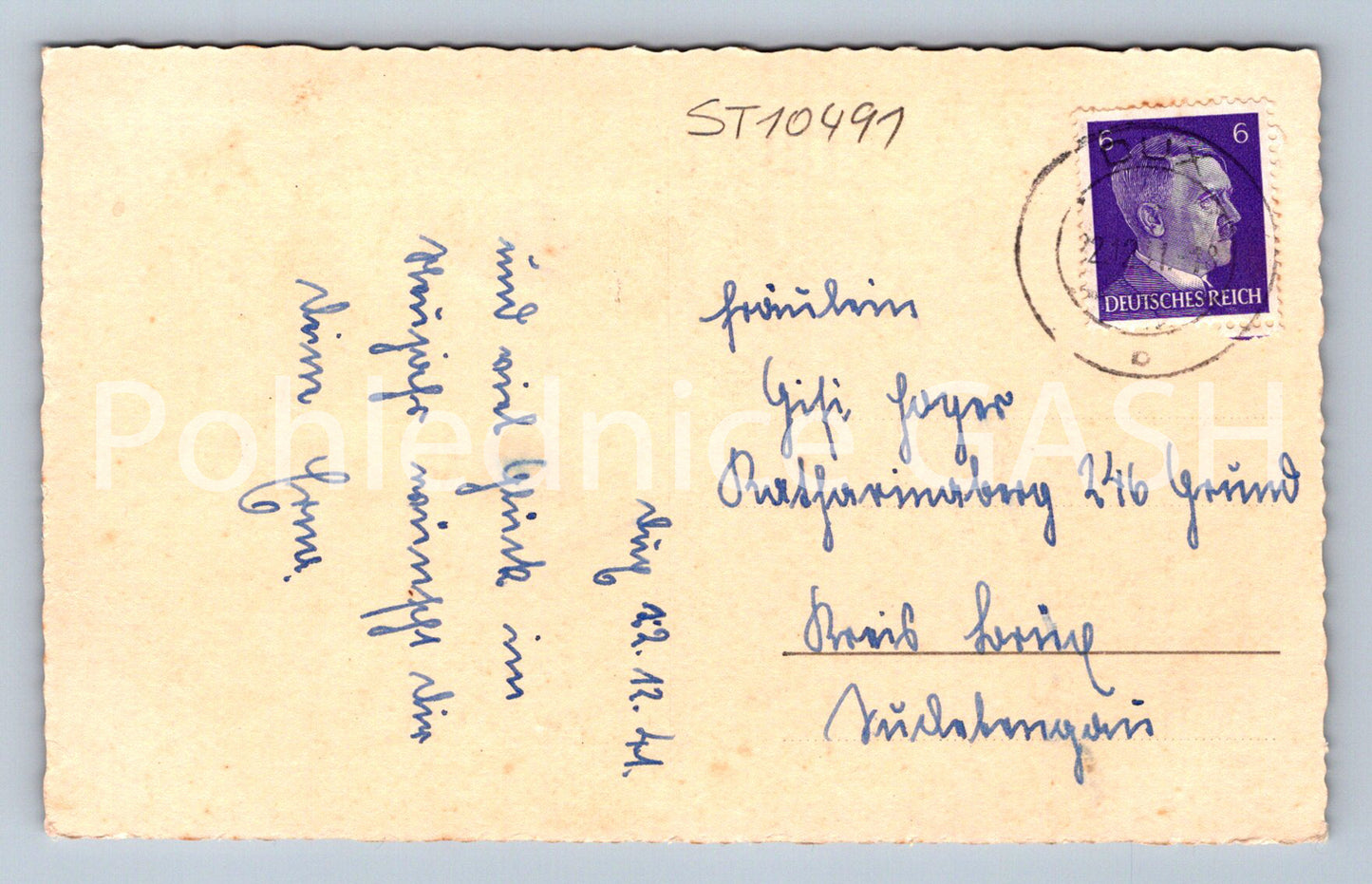 Pohlednice HERZLICHE WEIHNACHTSGRÜSSE (ST10491)