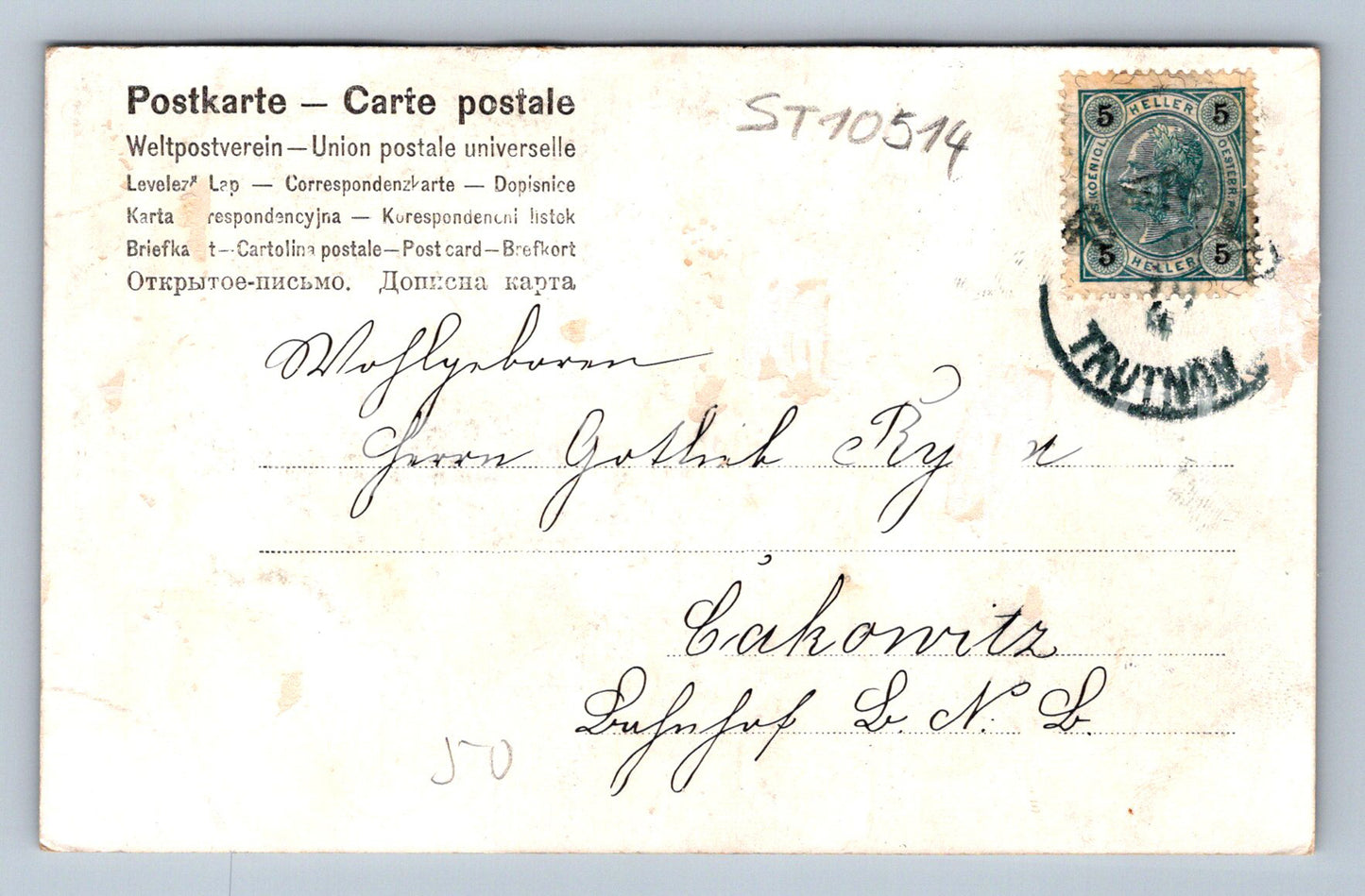 Pohlednice KVĚTINY (ST10514)