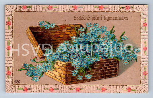 Pohlednice SRDEČNÉ PŘÁNÍ K JMENINÁM (ST10517)