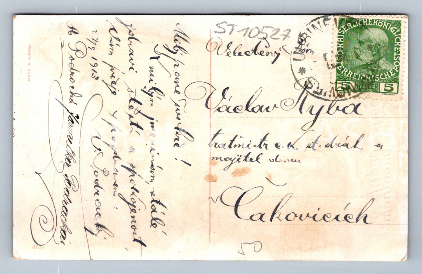 Pohlednice SRDEČNÉ PŘÁNÍ K JMENINÁM (ST10527)