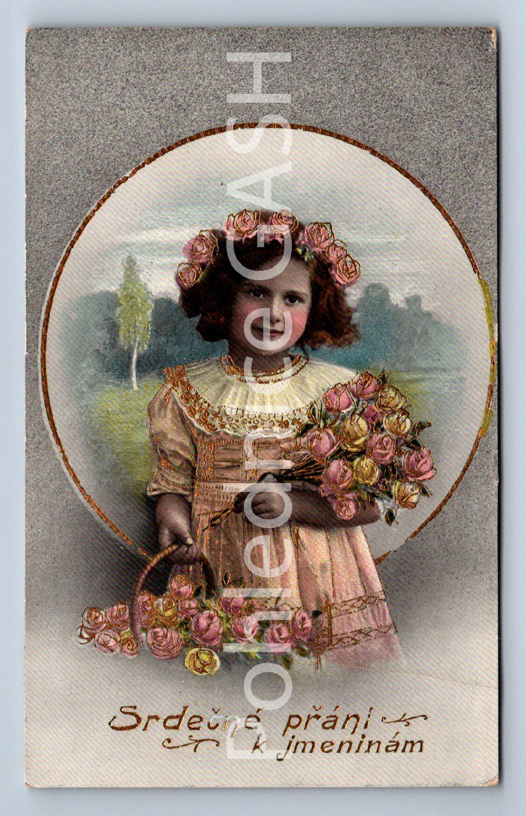 Pohlednice SRDEČNÉ PŘÁNÍ K JMENINÁM (ST10527)