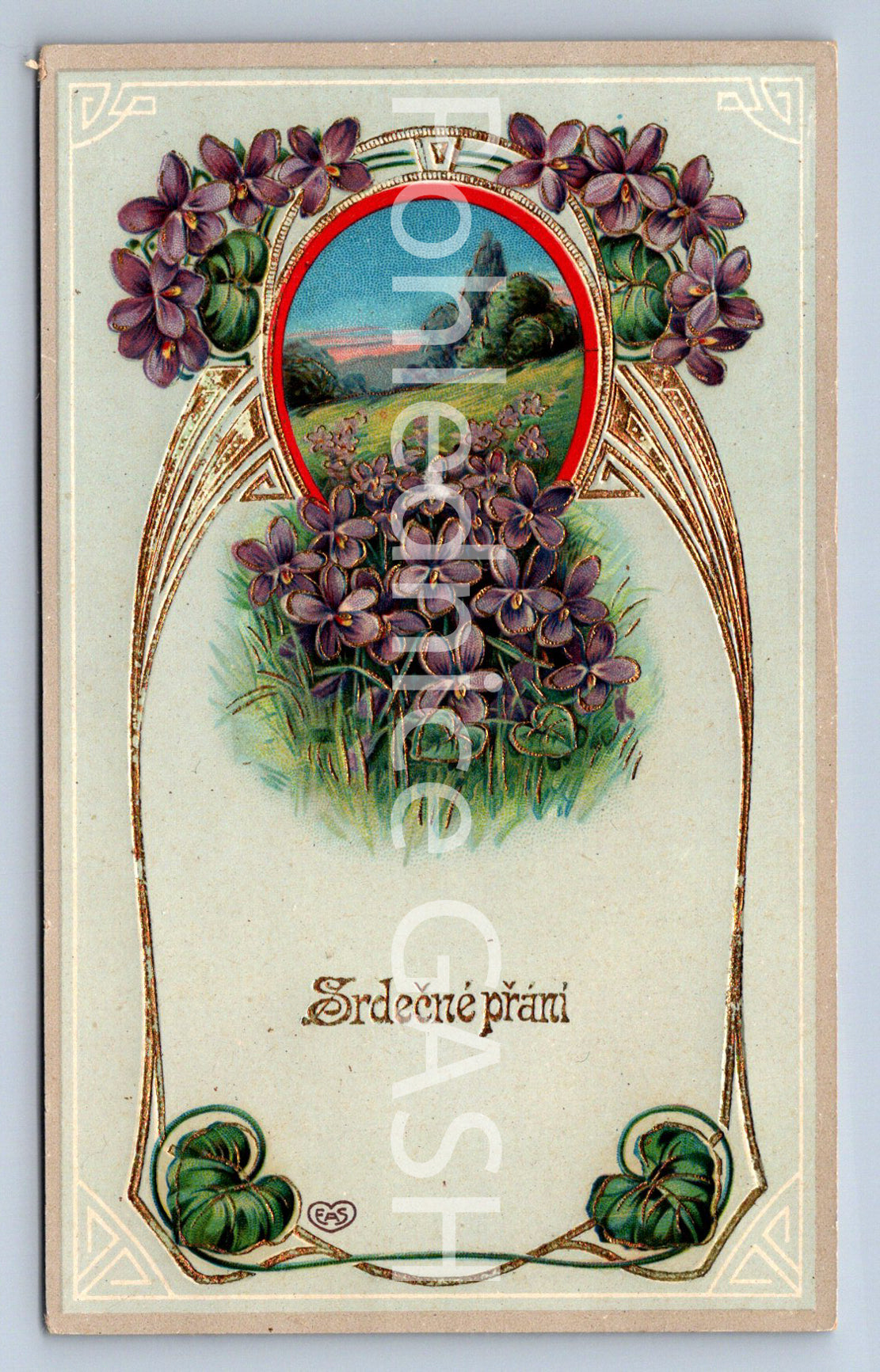 Pohlednice SRDEČNÉ PŘÁNÍ (ST10541)