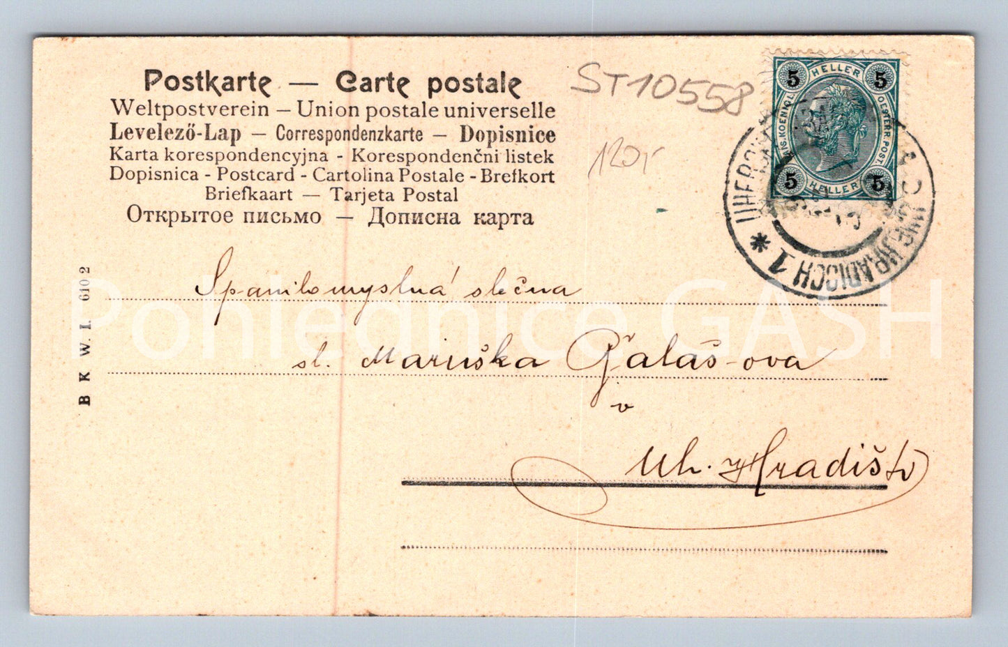 Pohlednice KVĚTINY (ST10558)