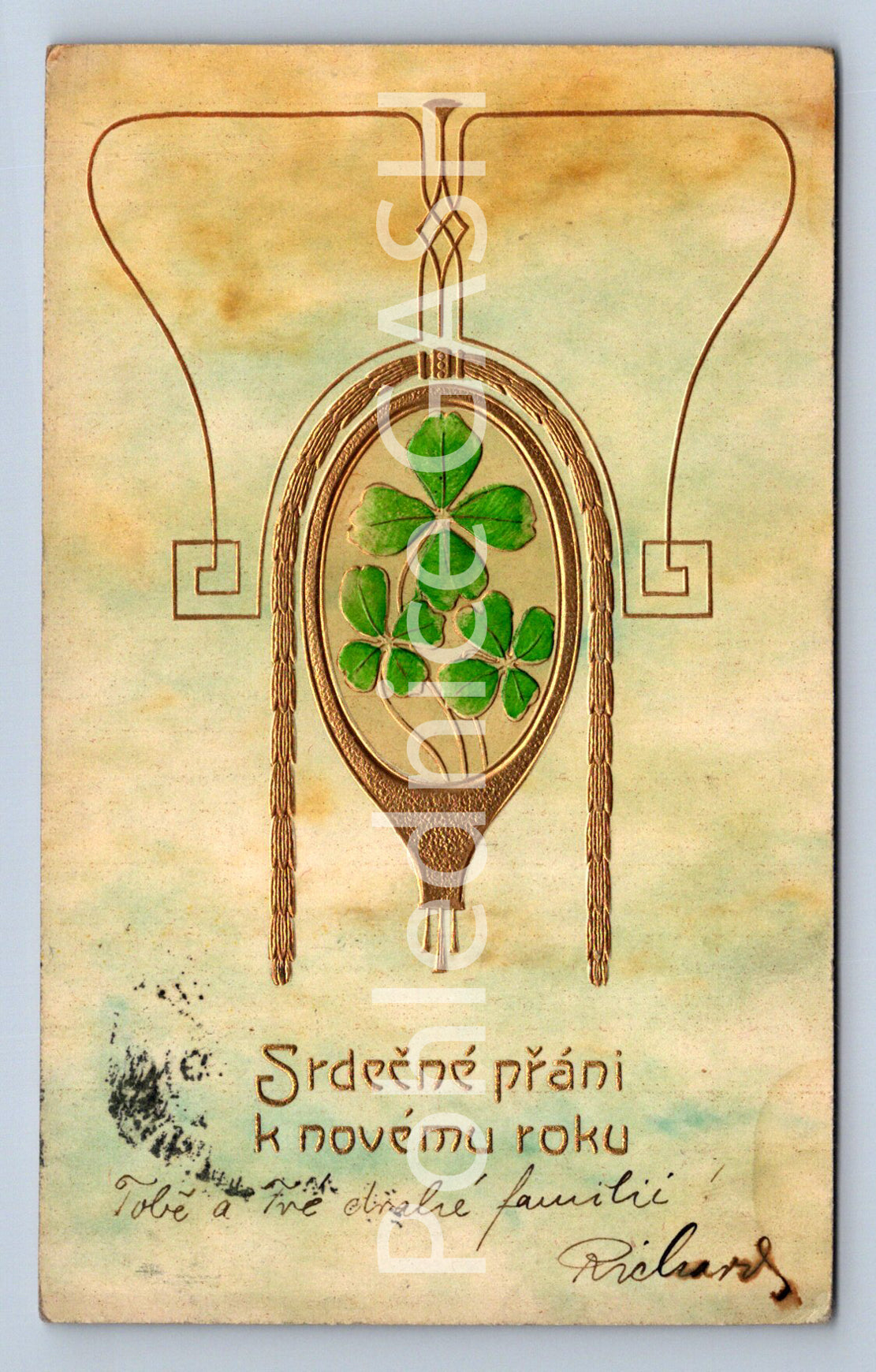 Pohlednice SRDEČNÉ PŘÁNÍ K NOVÉMU ROKU (ST10586)