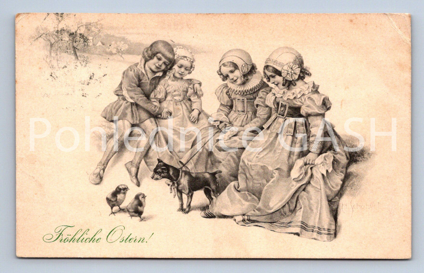Pohlednice FRÖHLICHE OSTERN (ST10672)