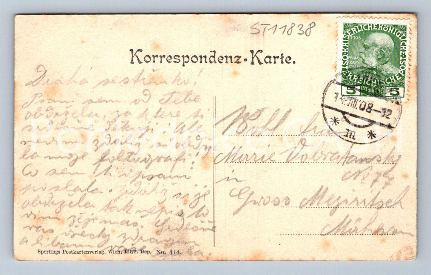 Pohlednice VÍDEŇ (ST11838)