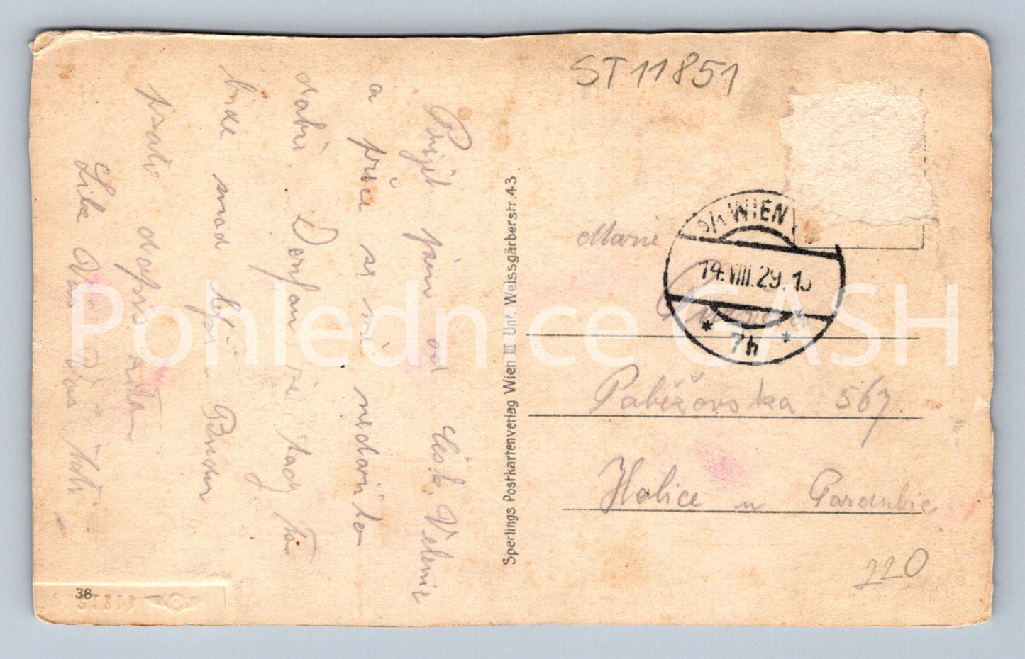 Pohlednice VÍDEŇ (ST11851)