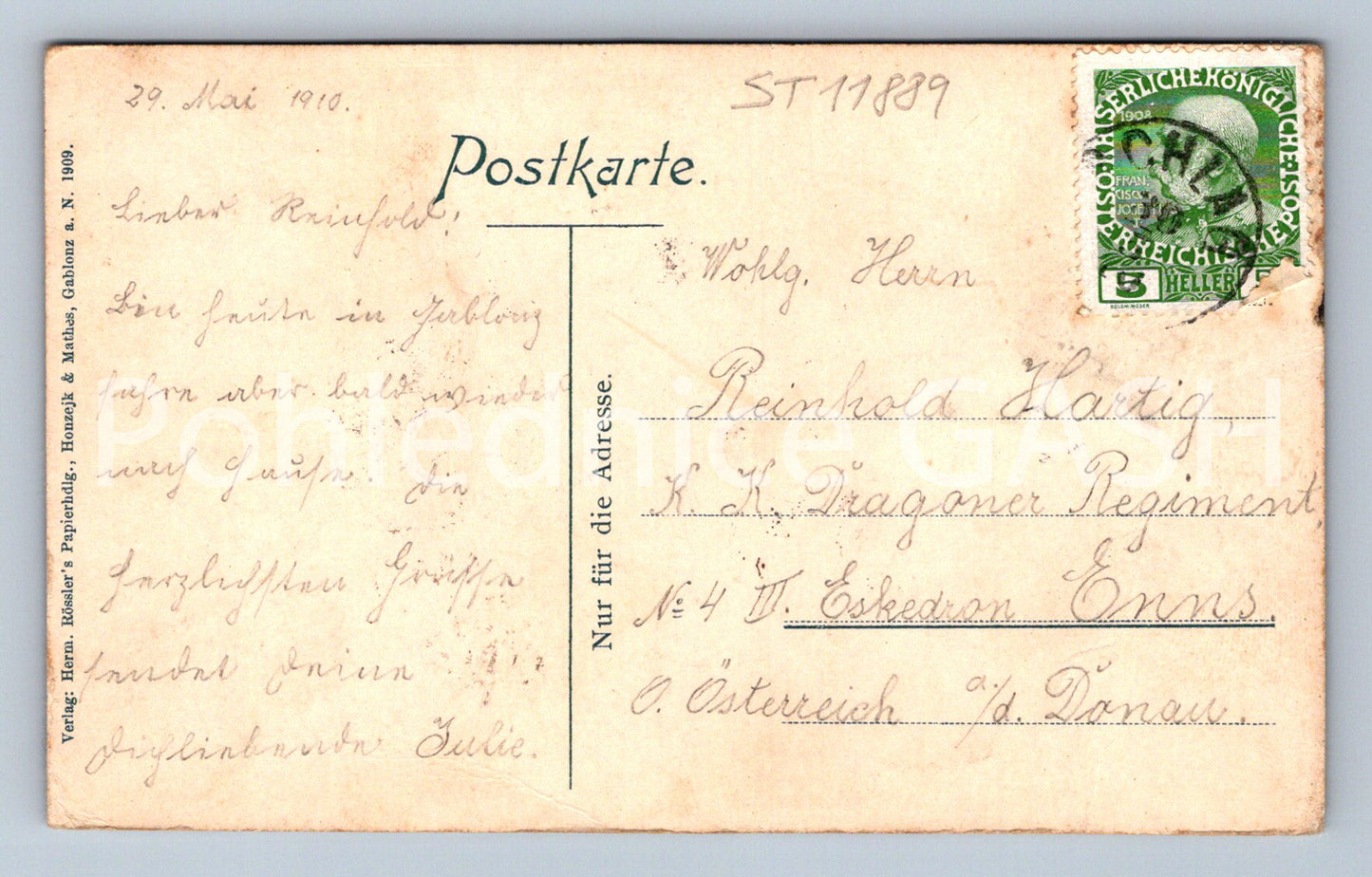 Pohlednice GABLONZ A. N. (ST11889)