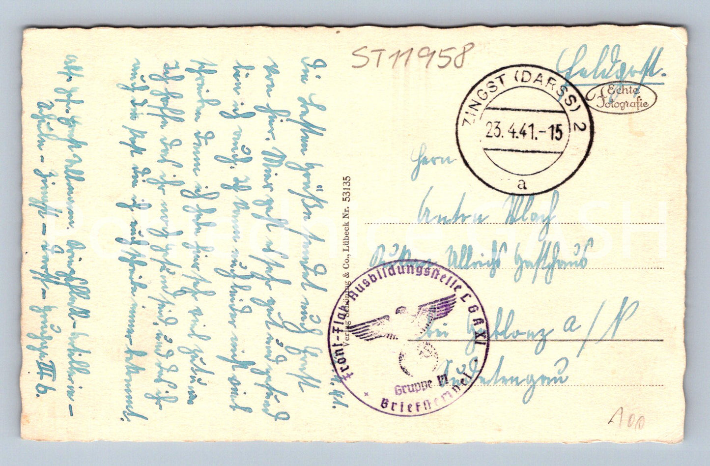 Postcard OSTSEEBAD ZINGST STRAND IM HINTERGRUND(ST11958)