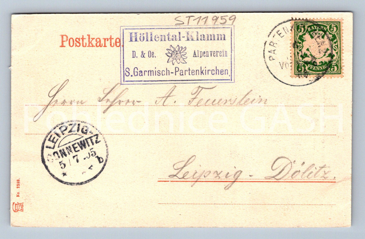 Pohlednice GARMISCH - PARTENKIRCHEN (ST11959)