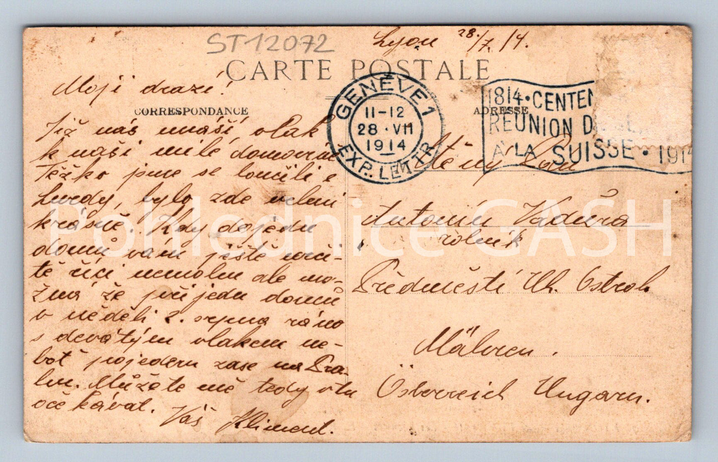 Pohlednice LYON (ST12072)