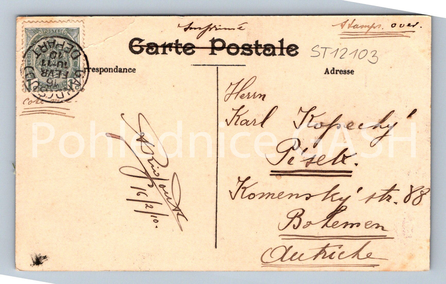 Postcard GHENT. LE MUSEÉ AU PARE (ST12103)