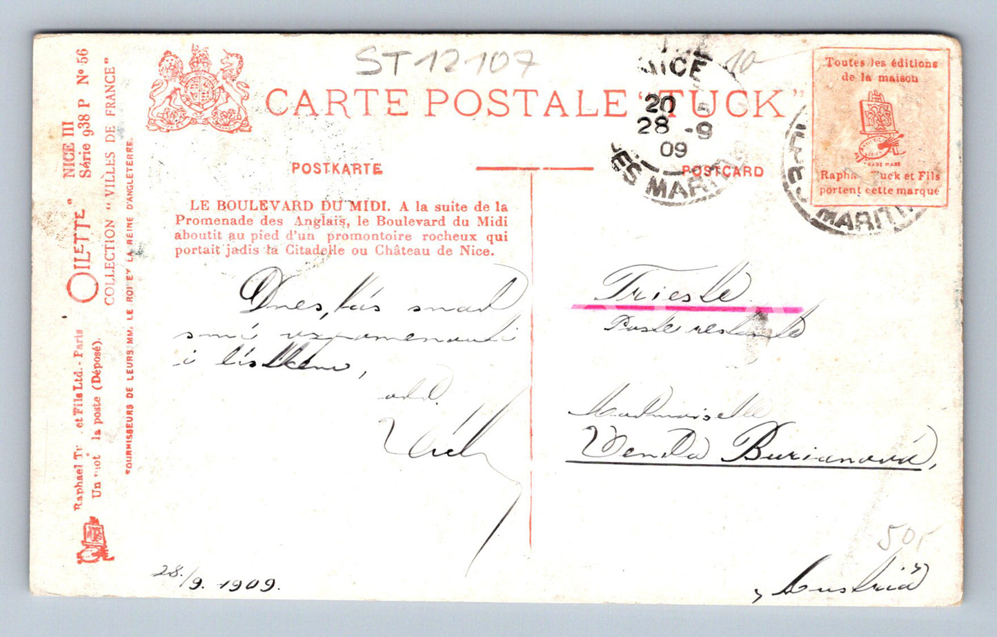 Postcard NICE (ST12107)