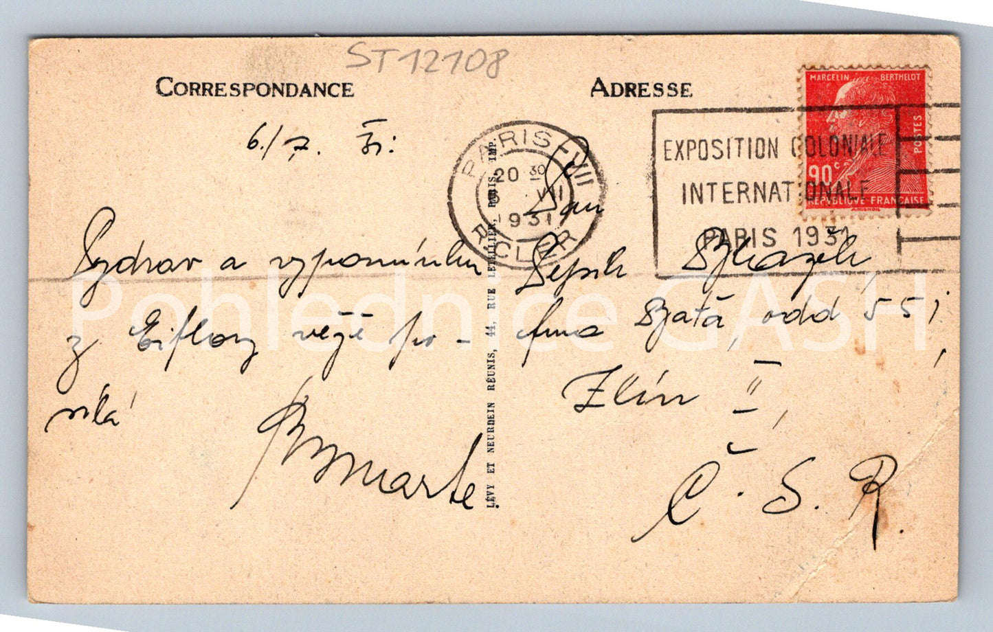 Pohlednice PARIS (ST12108)